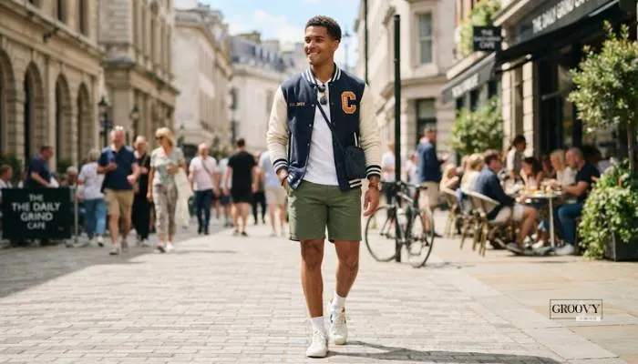How to Style Varsity Jacket Men Summer
